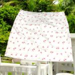 Intro Love the Fit Womens Skort Sz 14W Hannah Flamingo White Pink Sateen NEW Photo 1
