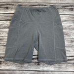 All In Motion Women's Spandex Bermuda Bike Shorts M Med Medium Grey Gray Stretch Photo 0