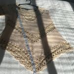 Rue 21  Cream Tan Crochet Knit Cover Up Top Size Small Photo 5