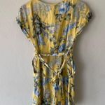 Mango yellow blue floral short sleeve romper Photo 10