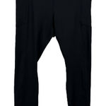 Avia Large (12-14) Core Leggings Stretch Side Pockets Hi-Rise Drawstring Black Photo 0