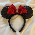 Disney Black Red Minnie Ears Photo 0