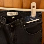 Abercrombie & Fitch NWT  Curve Love High Rise Mom Jeans: Washed Black, Size 28 Photo 4