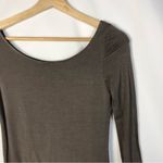 LA Made Brown Long Sleeve Bodycon Midi Dress XS Photo 2