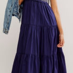 Free People NWT Bluebell Smocked Bodice Maxi Dress in Eclipse Photo 0
