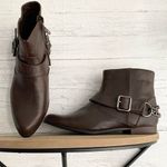 ZARA TRF Brown Pointed Booties with Chain Detail Photo 0