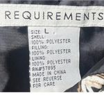 Requirements Quilted Jacket Womens Large Brown Tan Paisley Lightweight Boho Chic Photo 3