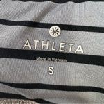 Athleta  Grey Stripped Legging Pants Sz S Workout Running Yoga Photo 6