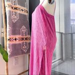 ZARA  Pink Pleated Long Side Slits Sleeveless Tunic Top Women’s Size Medium NWT Photo 3