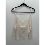 AdoreMe Womens Cream Satin Slip Tank Lace Size 2X NWT Sexy Lingerie Sleep Photo 1