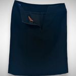 Tory Burch  Women's‎ 6 Abbigail Wool Pencil Skirt Solid Black Classic Minimalist Photo 4