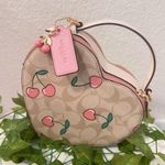 Coach Heart Crossbody In Signature Canvas With Heart Cherry Print CE653 Photo 2