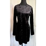 & Other Stories & Other Stories Crushed Black Velvet Elegant Romantic Whimsigoth Dress Sz 10 Photo 1
