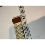 Woven Braided Belt Womens Cream Tan – Leather Buckle Boho Casual Photo 4