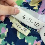 Nicholas Dress Womens 2 Blue Yellow Pink‎ Simie Floral Sweetheart Mini Strapless Photo 6