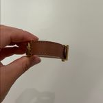 Michael Kors Leather Bracelet With Gold MK Logo Photo 3