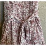 Trixxi Pink Floral Midi Fit + Flare Dress L Cottagecore Coquette Romantic Flowy Photo 7