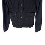 Michael Kors Women's Size Small Academia Navy Blue Button Jacket Sweater Photo 2