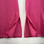 JoyLab Large L Ribbed Textured Flare Leggings Hot Pink Ankle Slits Women Joy Lab Photo 3