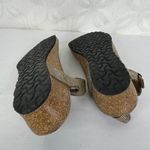 Birkenstock Papillio By Ashley T-Strap Wedge Shimmer Metallic Sandals Size 5 Photo 5