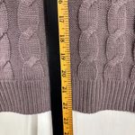 Main Strip  Cable Knit Women's Long Sleeve Sweater Oversized Slouchy Preppy Sz L Photo 4