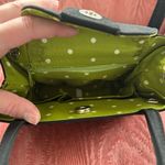 Kate Spade  Black Tote with Green Stripes Photo 2