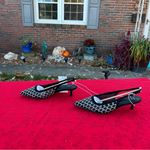 A New Day Nwt Gigi Embellished Mesh Slingback Kitten Heels Black Silver size 7 Photo 4