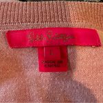 Lilly Pulitzer Cobo Sweater Women's Large Heathered Pink Tropics Tint Boat Neck Photo 6