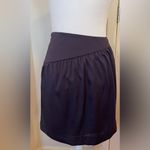 Banana Republic  Dark Purple Pleated Draped Mini Skirt Photo 3