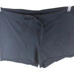 SKIMS Size Large Ribbed Black Lounge Shorts Womens Elastic Drawstring Waist Photo 0