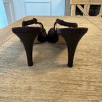 Cole Haan Size 10 Chocolate Brown Suede & Genuine Alligator Slingback Heels Photo 6