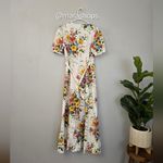 Reformation  Weiss Linen Wrap Floral Print Dress Photo 6