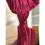 Anthropologie L’IDÉE Red Berry Gatsby Pleated Strapless Midi Dress 14 Size L Photo 7