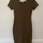Zenana Outfitters T-Shirt Dress Parisian Scandi Preppy Bougie Streetwear Army Olive Green Photo 0