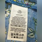 Boden Eve Linen Midi Dress Boho Preppy Blue Botanical Bunch Size 6R Photo 12