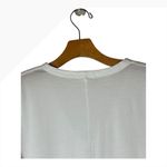 Rag and Bone  Shirt Women Small White Knit V Neck Short Sleeve‎ Tee Athleisure Photo 3