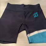 Peloton  Navy and Teal Cycling Shorts Photo 0