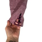 prAna  Dark Heathered Pink Athletic Cut Out Cropped Running Leggings Women Sz S Photo 4