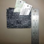 Badgley Mischka Black White Logo Monogram Mini Credit Card Holder Coin Wallet Photo 1