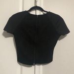 Noni Teen Black Short Sleeve Crop Top Shirt Size XS Photo 1