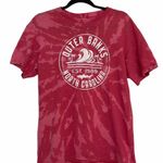 Outer Banks | bleached tie dyed tee shirt. Custom bleached. Open to offers!❤️ Red Size M Photo 0