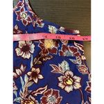 Gap  Dress Womens Large Blue Floral Handkerchief Midi Cami Rayon Adjustable Slits Photo 9