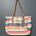 Relic  OH happy day shoulder tote spring summer striped purse minor flaws shown Photo 15