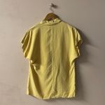 Vintage Annie Alexander 100% Silk Mellow Yellow Blazer Blouse Size 4 EUC Photo 1
