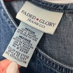 Faded Glory Vintage  Denim Maxi Jumper Dress Cargo Pockets Size Medium Photo 2
