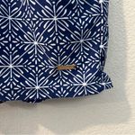 Cabana Life West Indies Fringe Romper Blue White Geometric Printed Jumpsuit L Size L Photo 6