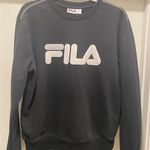 FILA Vintage 90s Black & White Pullover Sweater Sweatshirt Photo 0
