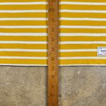 Talbots  Women’s Striped Boatneck Long Sleeve Top M Mustard Yellow‎ White Cotton Photo 11