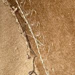 Vintage Brown Velvet Pants 60s 70s Unisex Sz 34x31 Bohemian Hippy Flower Power Photo 9