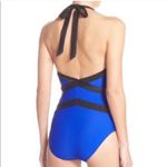 Ted Baker swimsuit one piece NEW bright royal blue and black size 10 Photo 7
